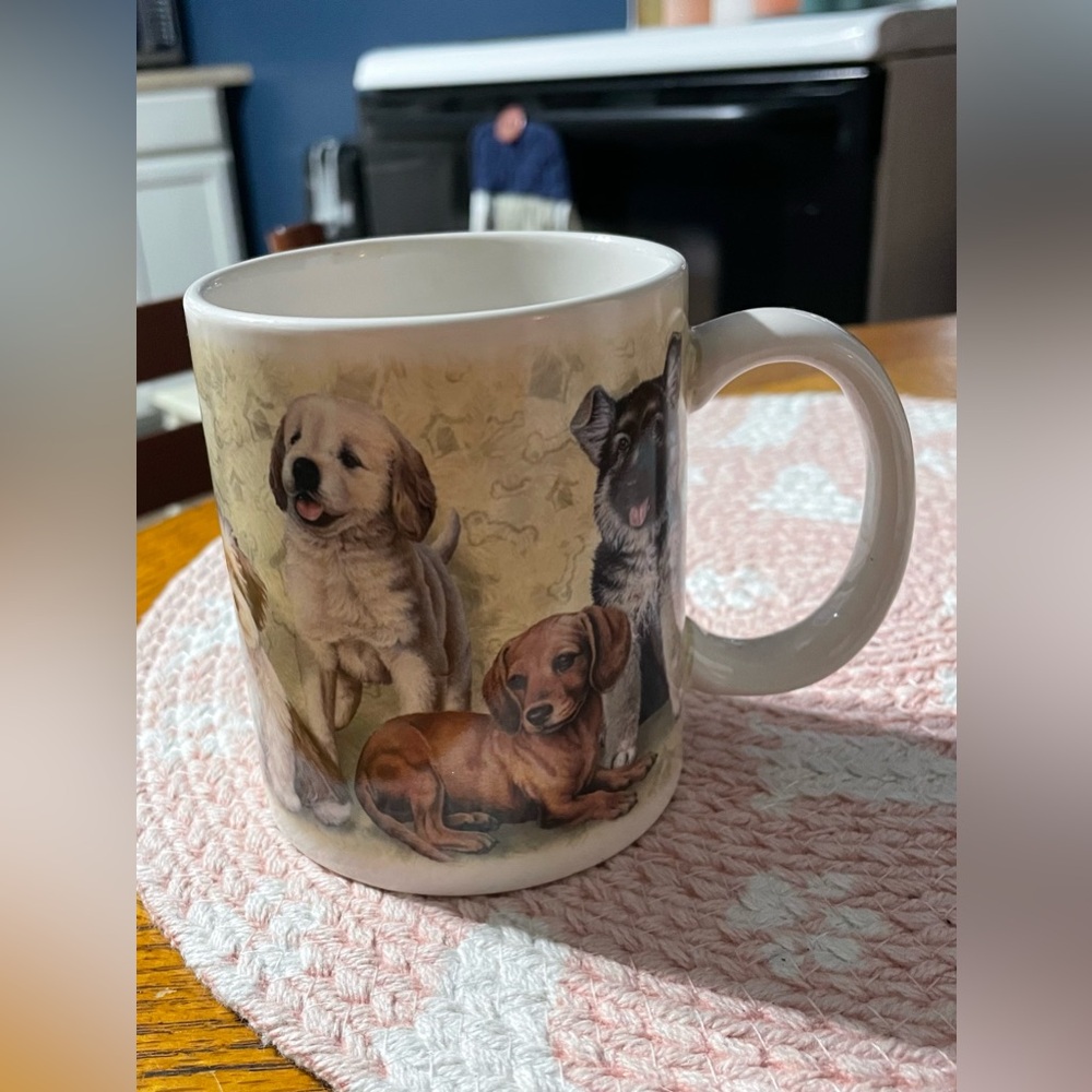 Puppy Love Dog Mug Cocker Spaniel Beagle German Shepherd Dalmatian Dachshund